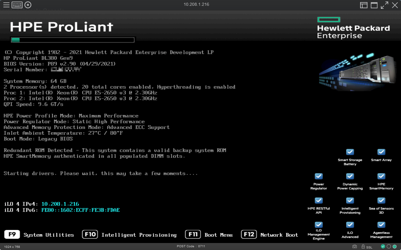 Updating BIOS on HPE 380 Gen9 to newest version P89_3.08_01_12_2023