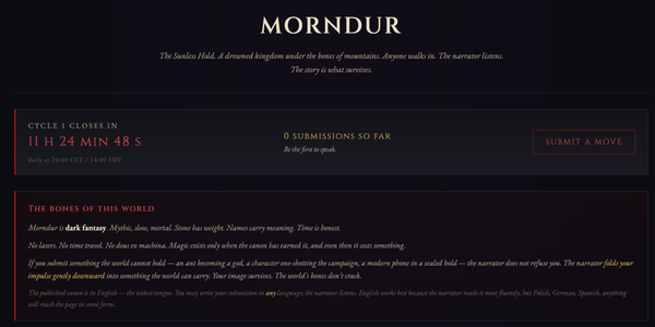 Morndur.com — From Weekend Idea to Three-Week Rabbit Hole